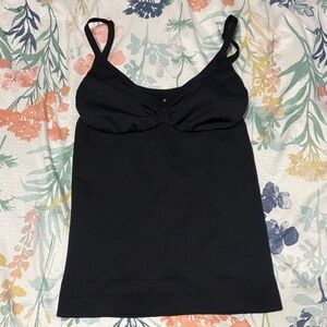 FEELINGIRL Black Spaghetti Strap Tank Top